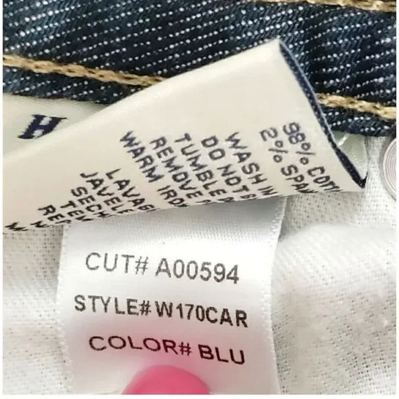 HUDSON SIGNATURE BOOTCUT BLUE JEANS LOW RISE WOMENS SIZE 26 - Picture 7 of 8